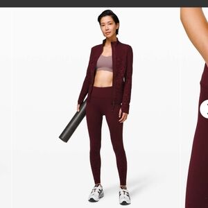 🦄 Lululemon Speed Wunder Mid-Rise Tight 28" *Speckle Shine Garnet